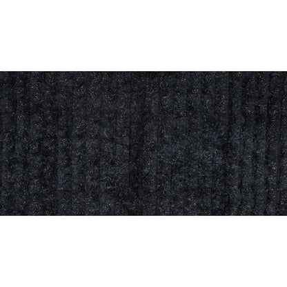 Black and Metallic Gold Fringe Fabric Full