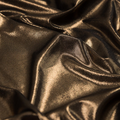 Metallic Copper Stretch Lame Detail