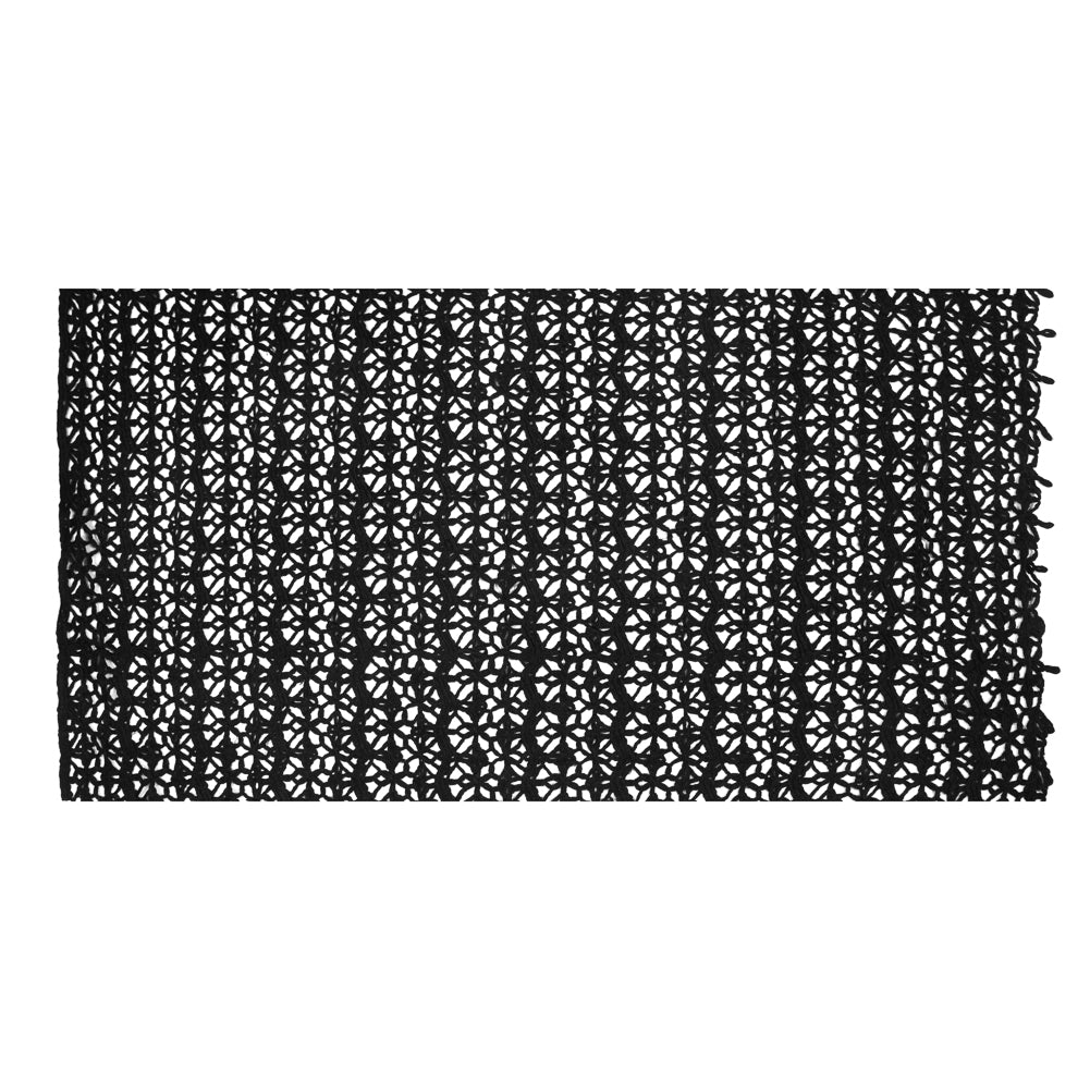Novelty Acrylic Lace - Black Full