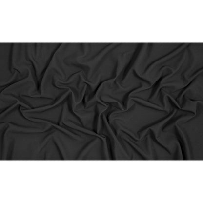 Black Textural Crepe with Smooth Backing Full