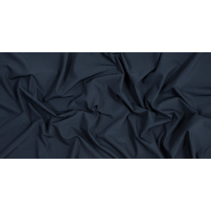 Navy Stretch Woven Cotton Blend Full
