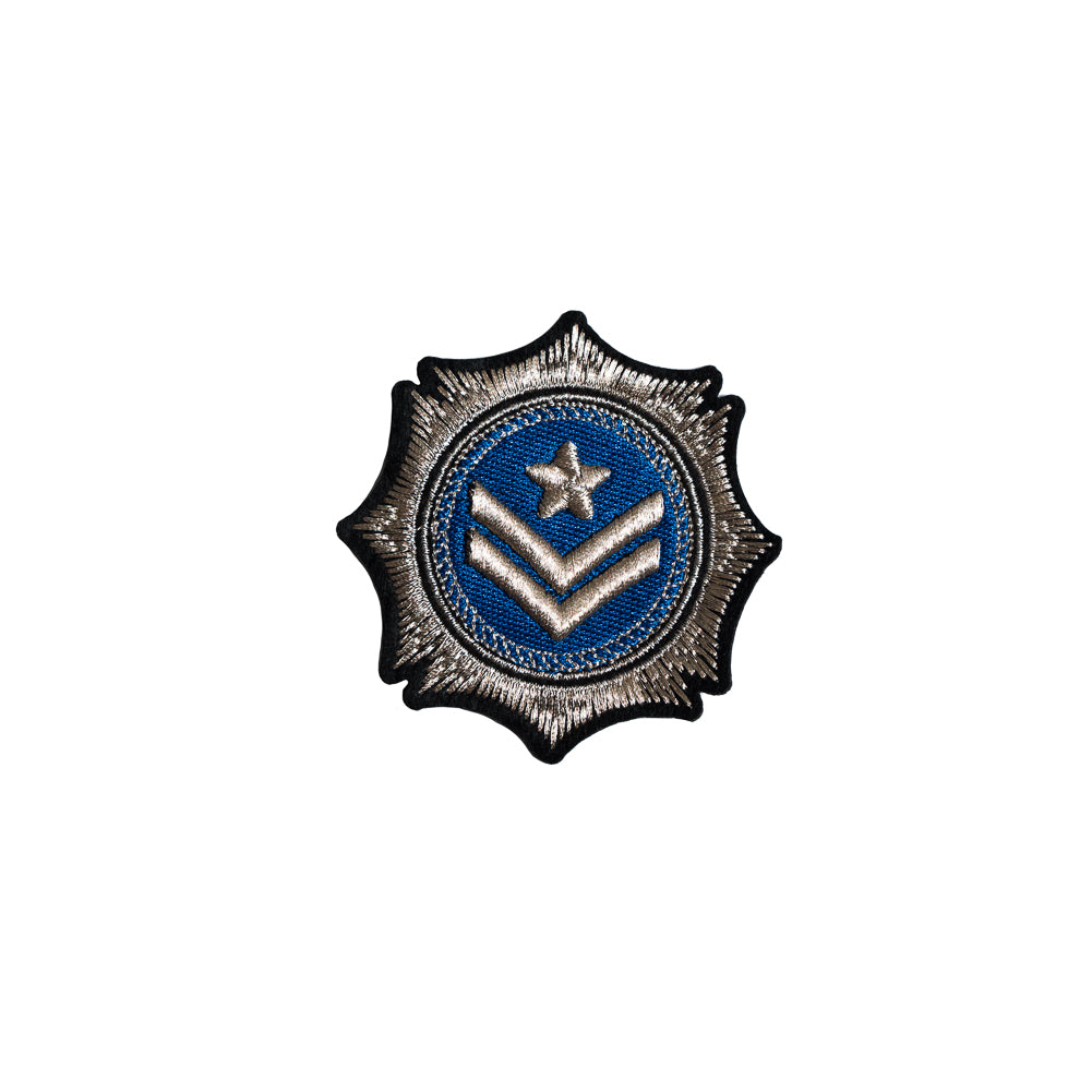 Italian Blue and Silver Military Patch - 3"