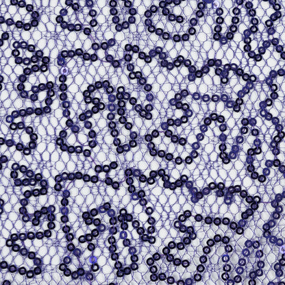 Netting with All-Over Circle Baby Sequins - Purple Full