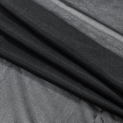 Black Single-Sided Fusible Interlining Folded
