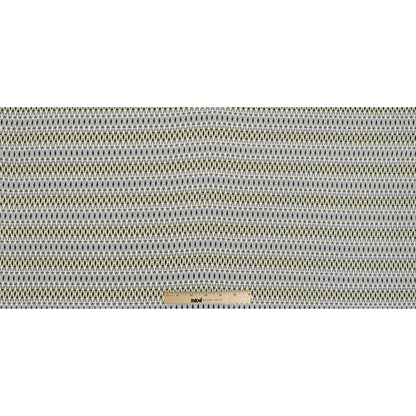 Yellow Geometric Stretch Cotton Twill Folded
