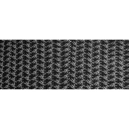 Black Floral Partially Netted Lace Full