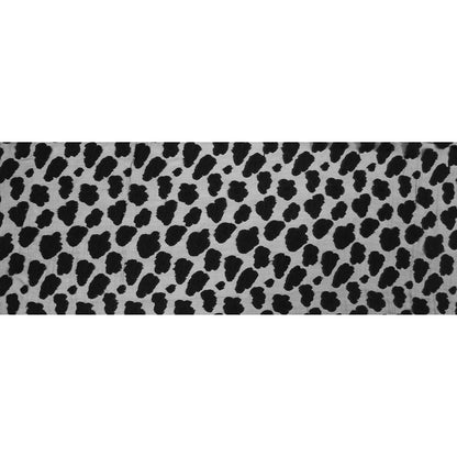 Black Abstract Burn-Out Silk Chiffon Full