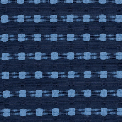 Eclipse Navy Cotton Faille with Baby Blue Checks Detail