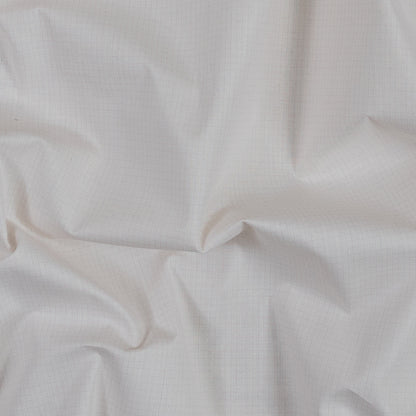 Cream and Pink Graph Check Cotton Shirting