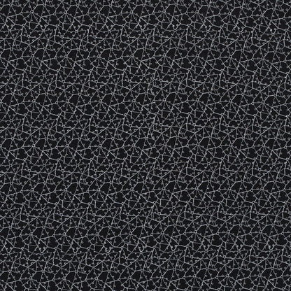 Black and White Abstract Embroidered Silk Woven