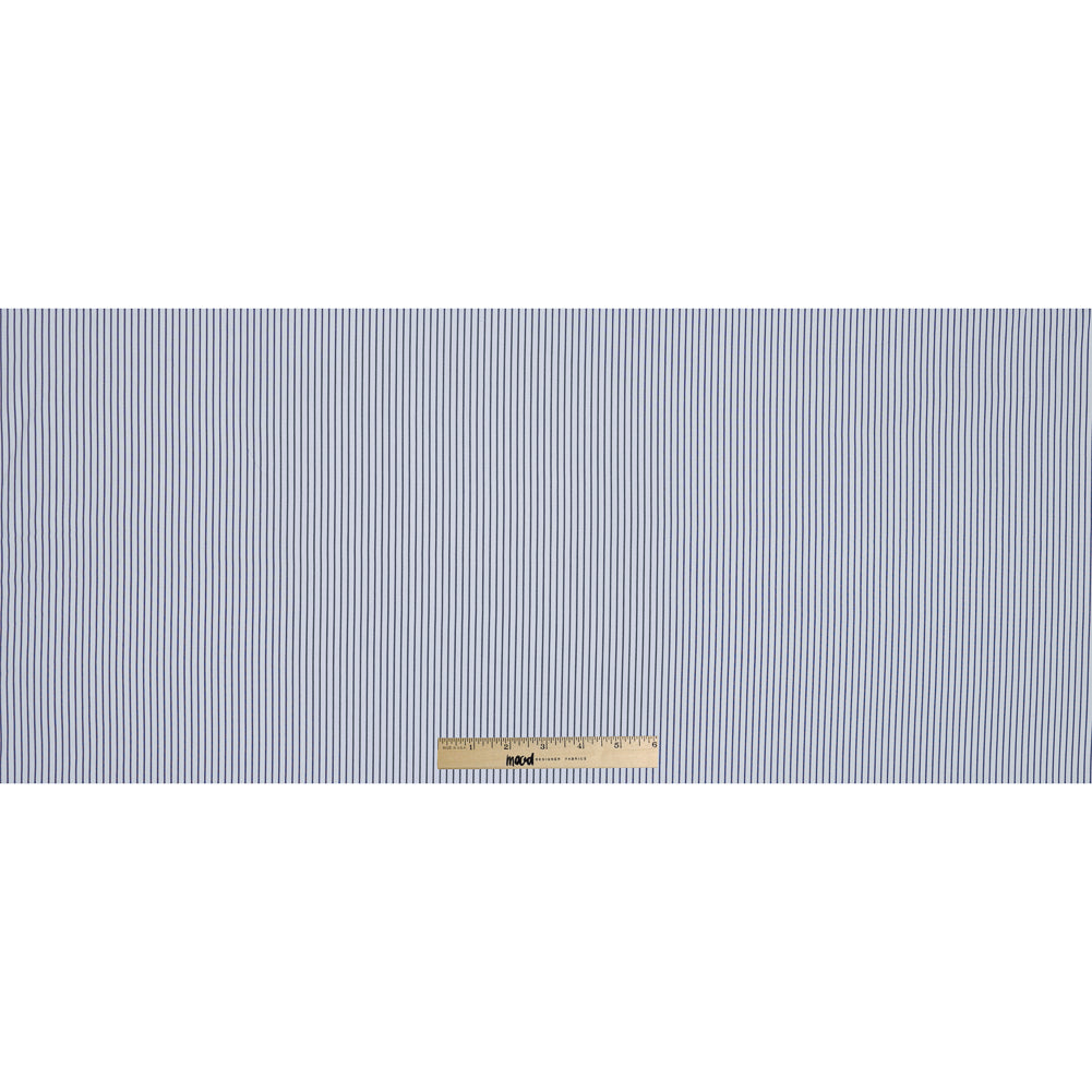 Red, White and Blue Shadow Striped Japanese Cotton Shirting Full