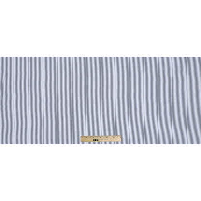 Red, White and Blue Shadow Striped Japanese Cotton Shirting Full