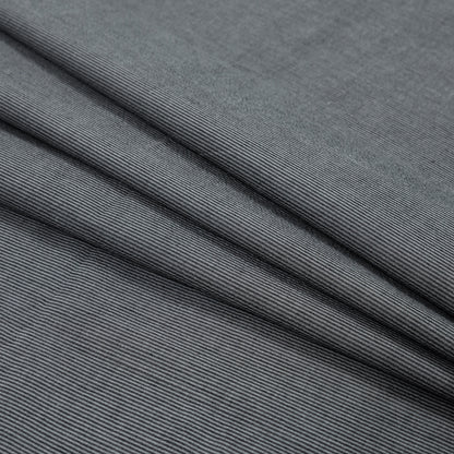 Gray Striped Japanese Cotton Woven Folded
