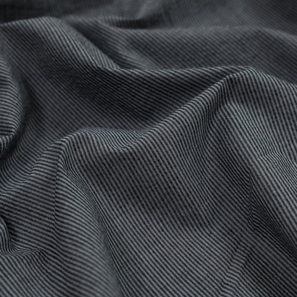 Gray Striped Japanese Cotton Woven Detail