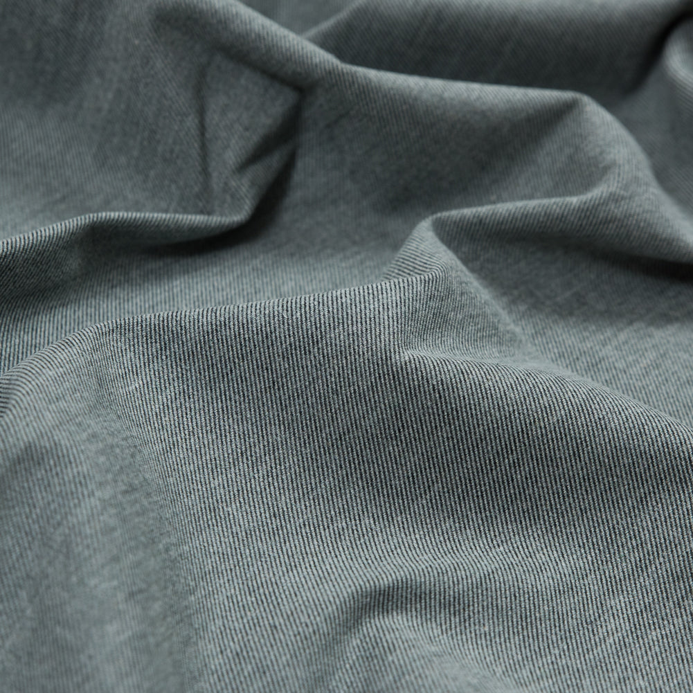 Oatmeal and Gray Double-Faced Brushed Cotton Twill Detail