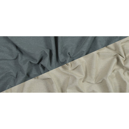 Oatmeal and Gray Double-Faced Brushed Cotton Twill Full