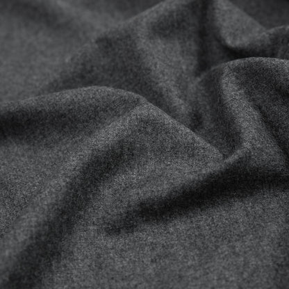 Heathered Gray Wool Suiting Detail