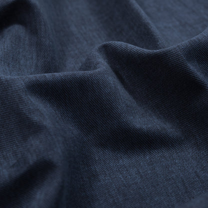 Navy Brushed Cotton Twill Detail