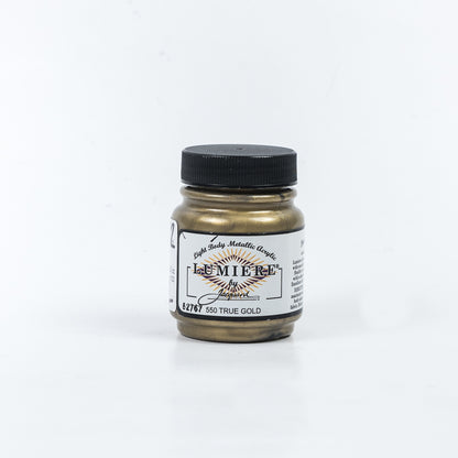 Jacquard Lumiere Textile Paint - 550 True Gold - Light Body Metallic Acrylic