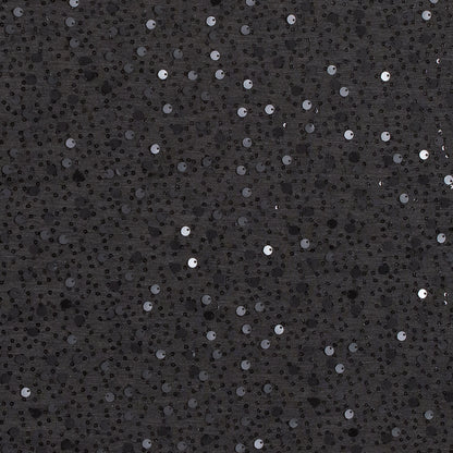 Pewter Jersey Knit Covered in Circle and Baby Sequins