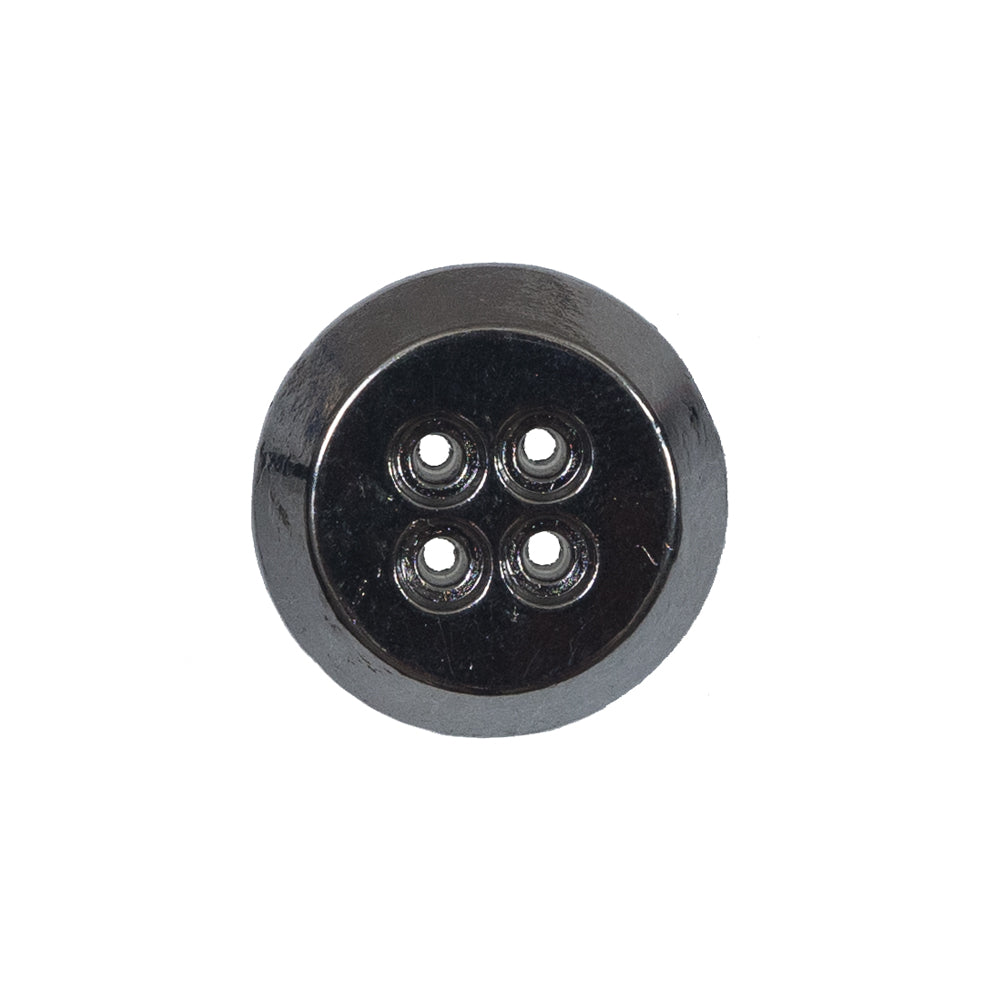 Italian Gunmetal Metal 4-Hole Button - 36L/23mm
