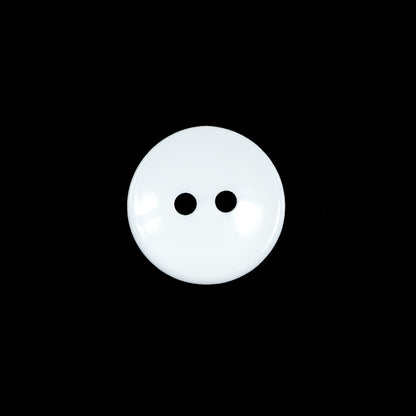 Chalk White 2-Hole Plastic Button - 24L/15mm