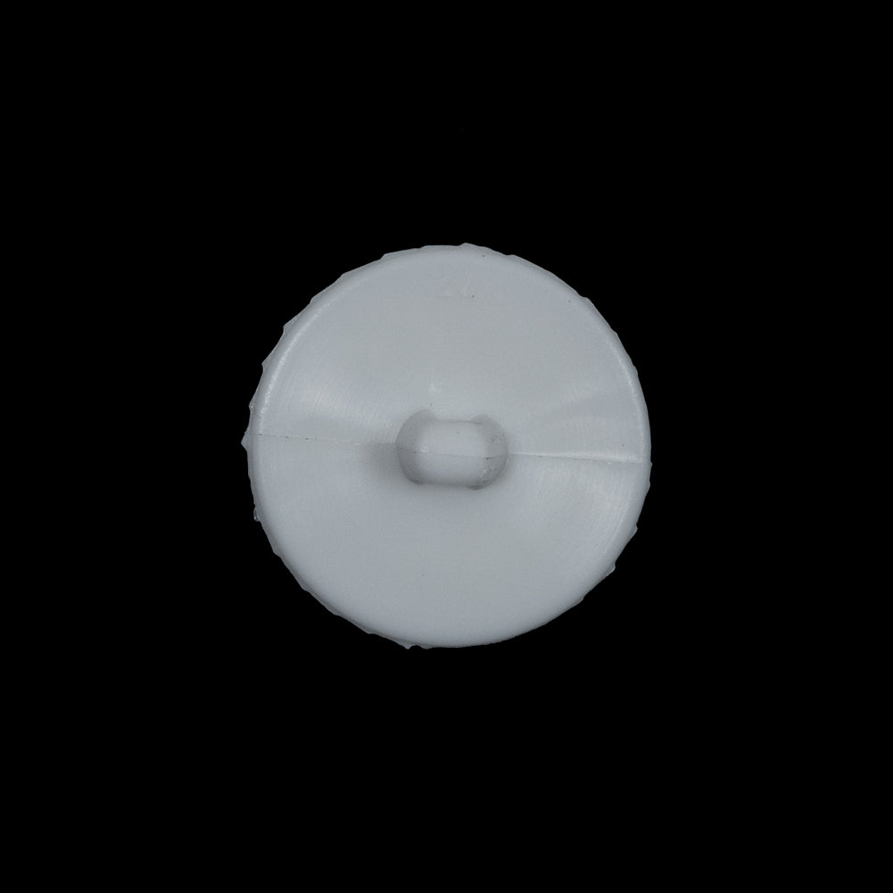 White Detailed Plastic Shank-Back Button - 32L/20mm Detail