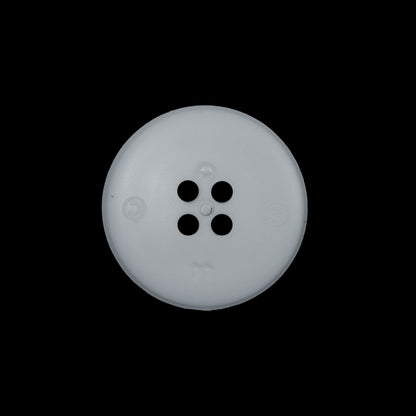 White Geometric Plastic Shank-Back Button - 36L/23mm Detail