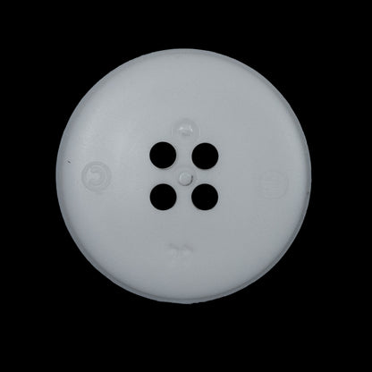 White Geometric Plastic Shank-Back Button - 44L/28mm Detail