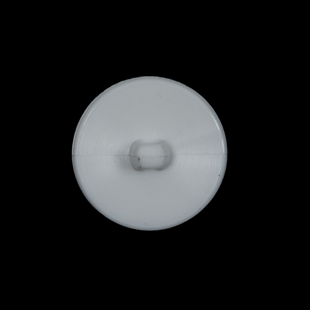 White Detailed Plastic Shank-Back Button - 36L/23mm Detail