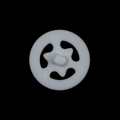 White Hearts and Gems Plastic Shank-Back Button - 36L/23mm Detail