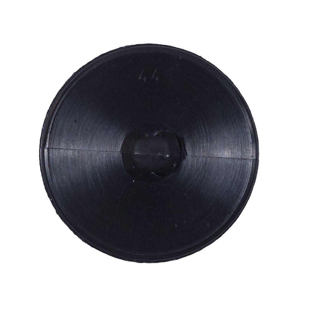 Black Plastic Shank-Back Button - 44L/28mm Detail