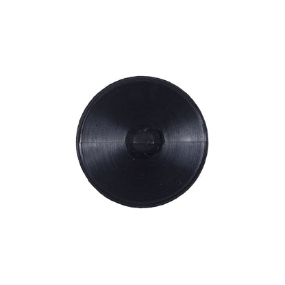 Black Plastic Shank-Back Button - 32L/20mm Detail