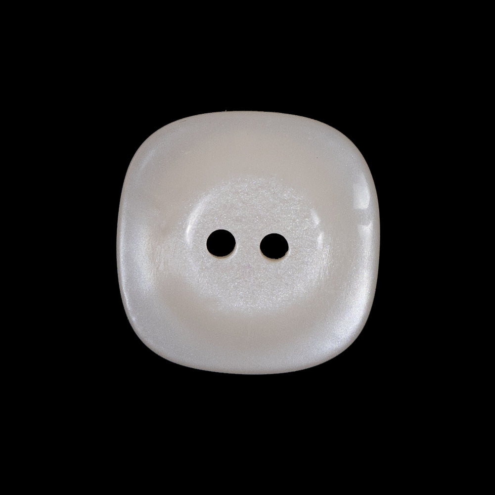 Beige Luminous Plastic Two-Hole Button - 36L/23mm Detail