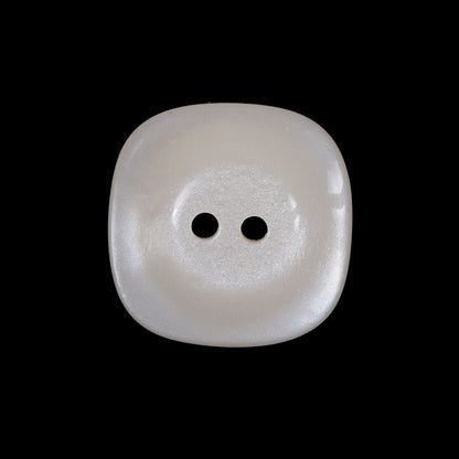 Beige Luminous Plastic Two-Hole Button - 36L/23mm Detail