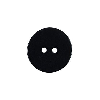 Slick Black Plastic 2-Hole Button - 30L/19mm Detail