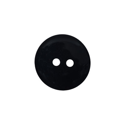 Slick Black Plastic 2-Hole Button - 30L/19mm