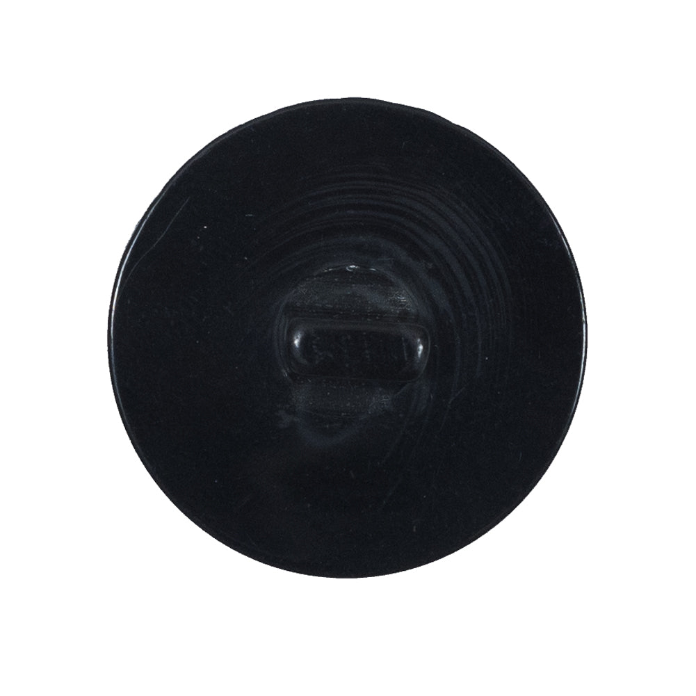 Black Plastic Shank-Back Button - 44L/28mm Detail