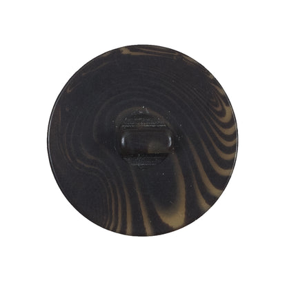 Dark Brown Plastic Shank-Back Button - 44L/28mm Detail