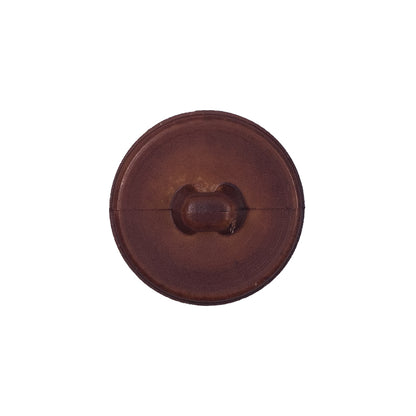 Italian Brown Pebbly Shank-Back Button - 32L/20mm Detail
