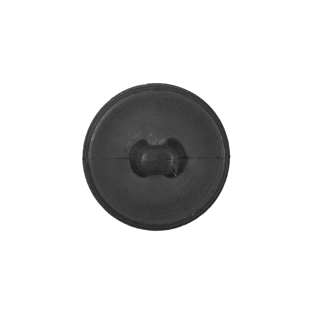 Italian Black Pebbly Shank-Back Button - 32L/20mm Detail