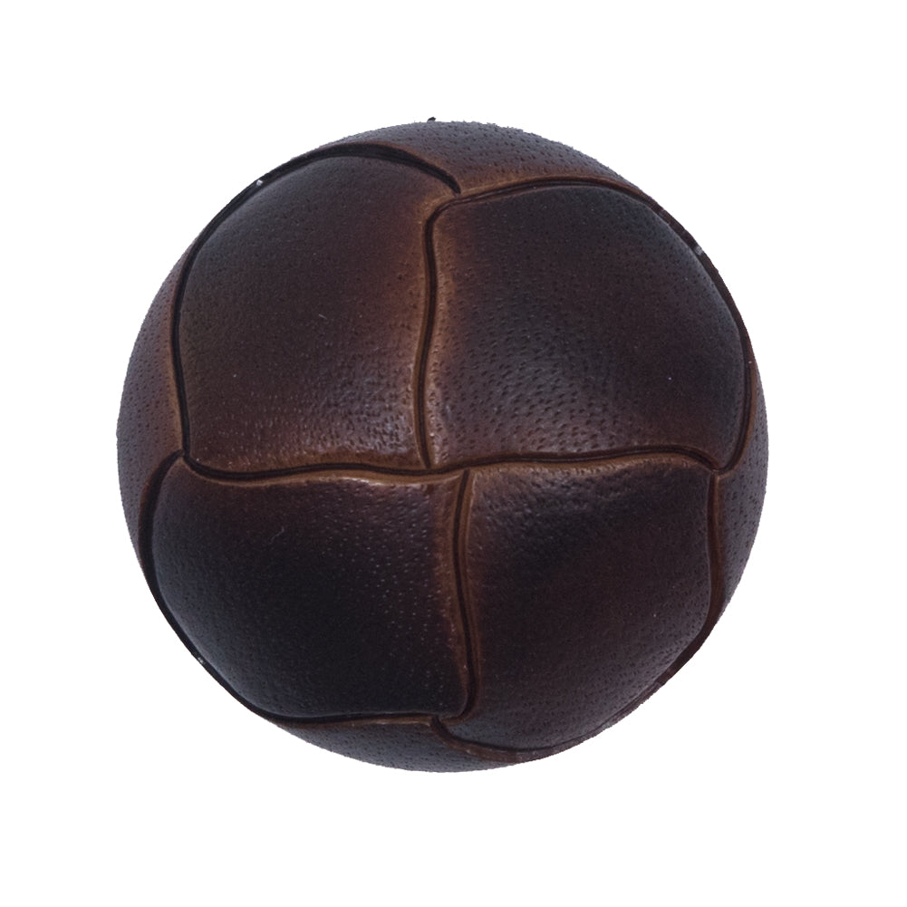 Brown Etched Plastic Shank Back Button - 44L/28mm