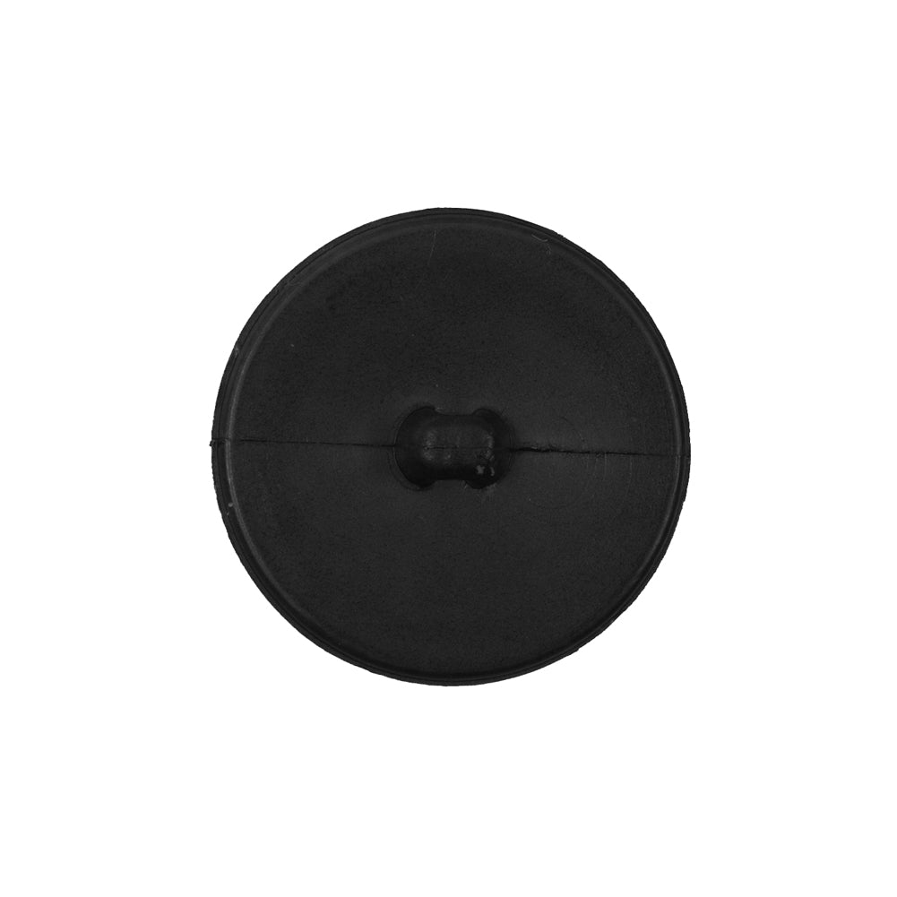 Black Etched Plastic Shank-Back Button - 36L/23mm Detail