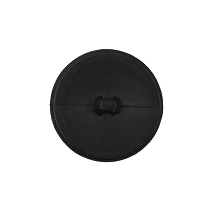 Black Etched Plastic Shank-Back Button - 36L/23mm Detail