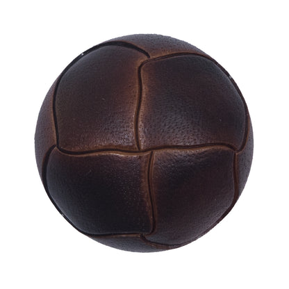 Brown Etched Plastic Shank-Back Button - 50L/32mm