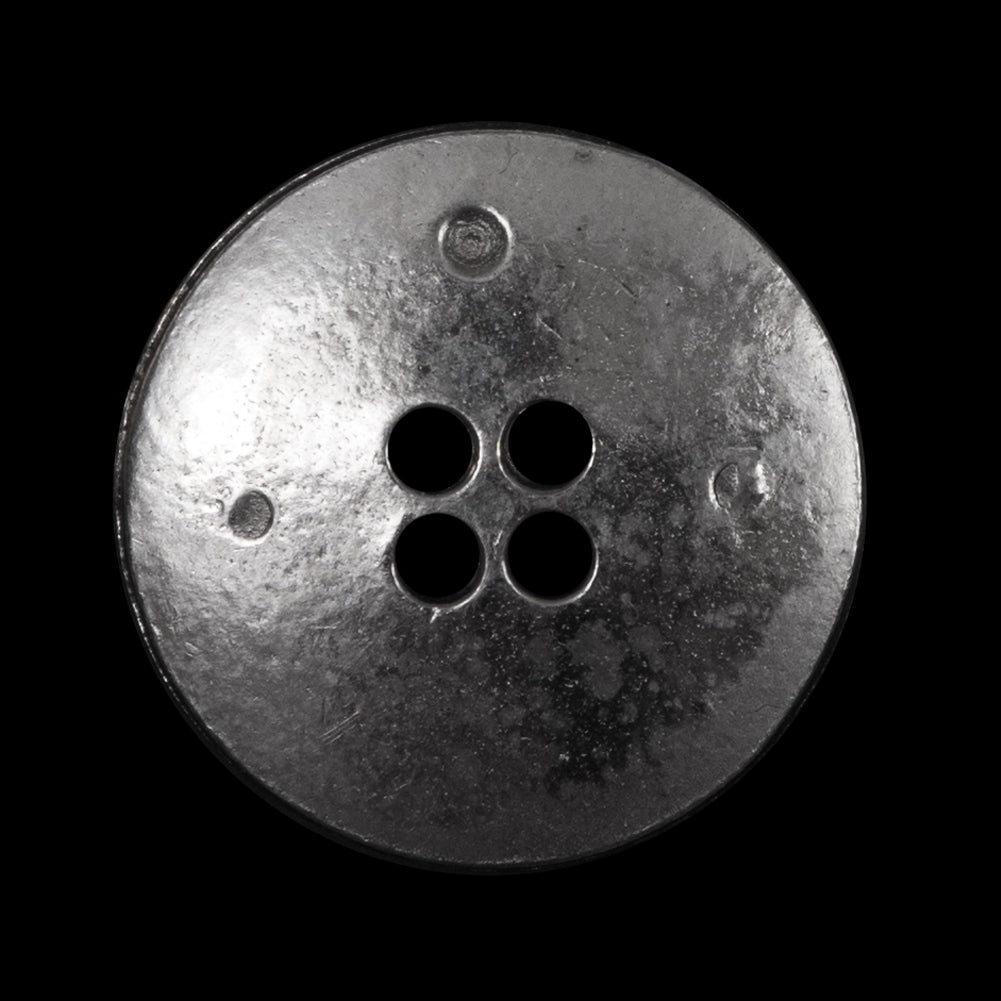 Italian Silver Metal Button - 48L/30.5mm Detail