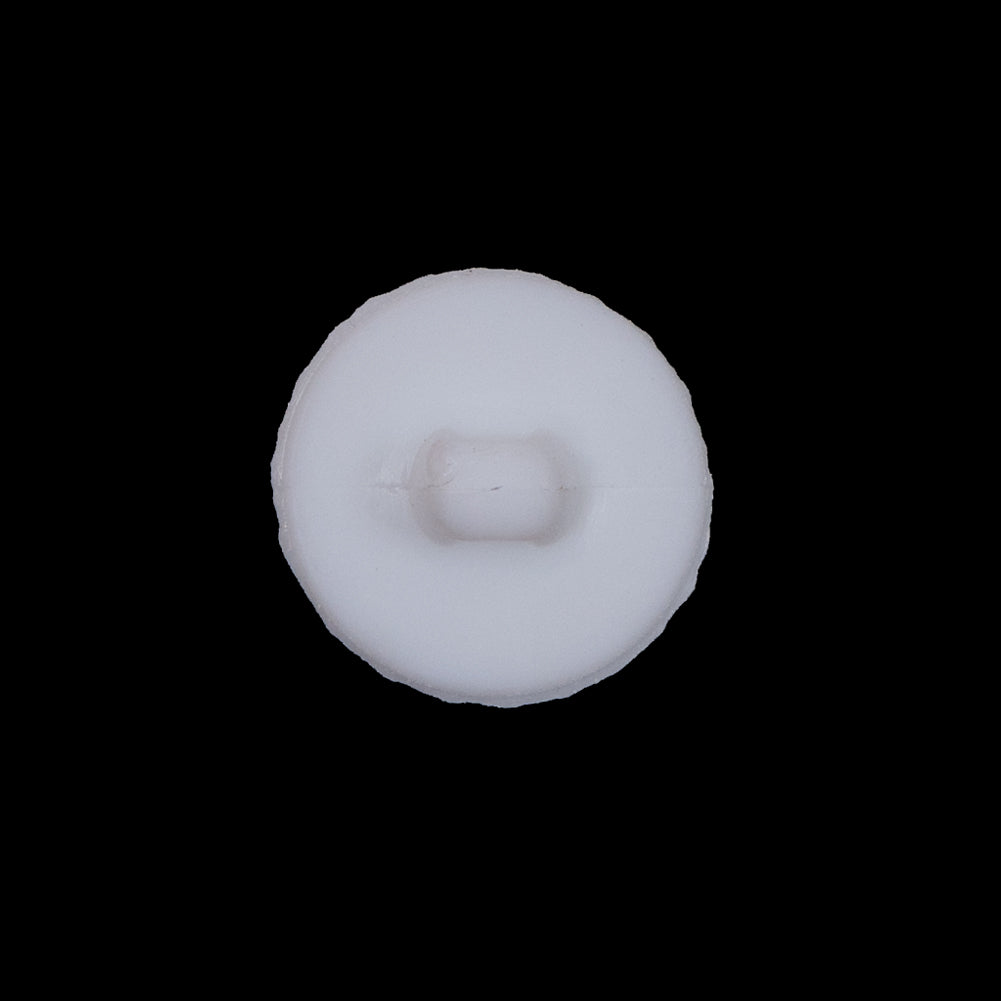 Italian White Twisted Plastic Shank-Back Button - 30L/19mm Detail