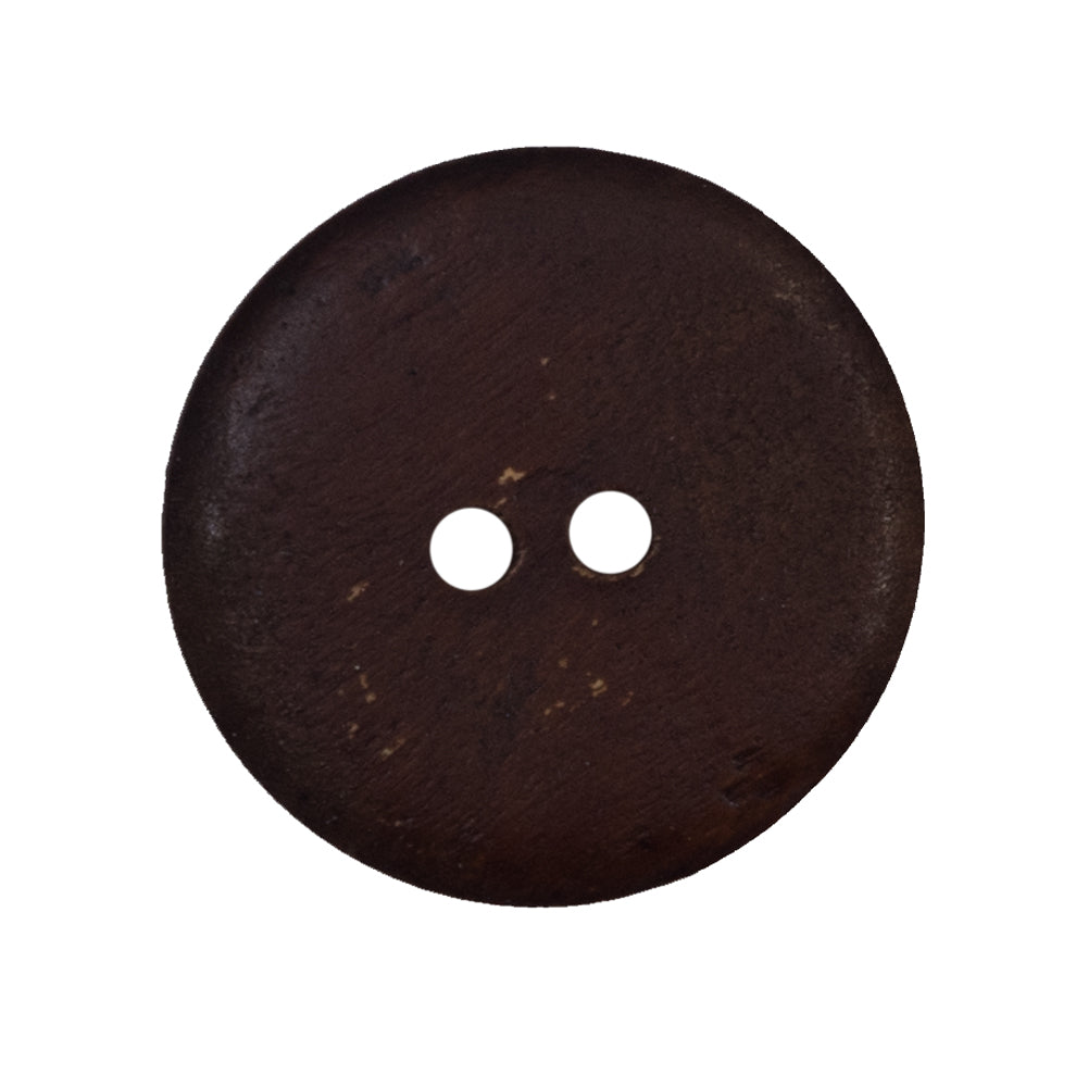 Natural Etched 2-Hole Wood Button - 44L/28mm Detail