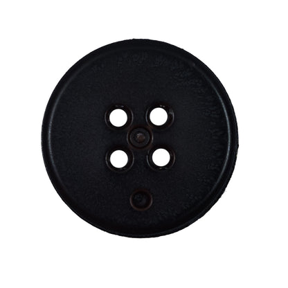 Italian Brown Textured 4-Hole Plastic Button - 44L/28mm Detail