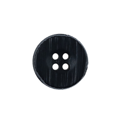 Black 4-Hole Plastic Button - 30L/19mm
